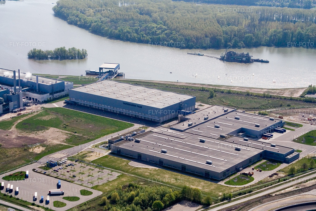 Luftbild: Industriegebiet Oberwald in Wörth am Rhein im Bundesland Rheinland-Pfalz in Deutschland. Foto: IMG_10499.jpg vom 27.04.2008 durch Werner Riehm/FLY-FOTO.de