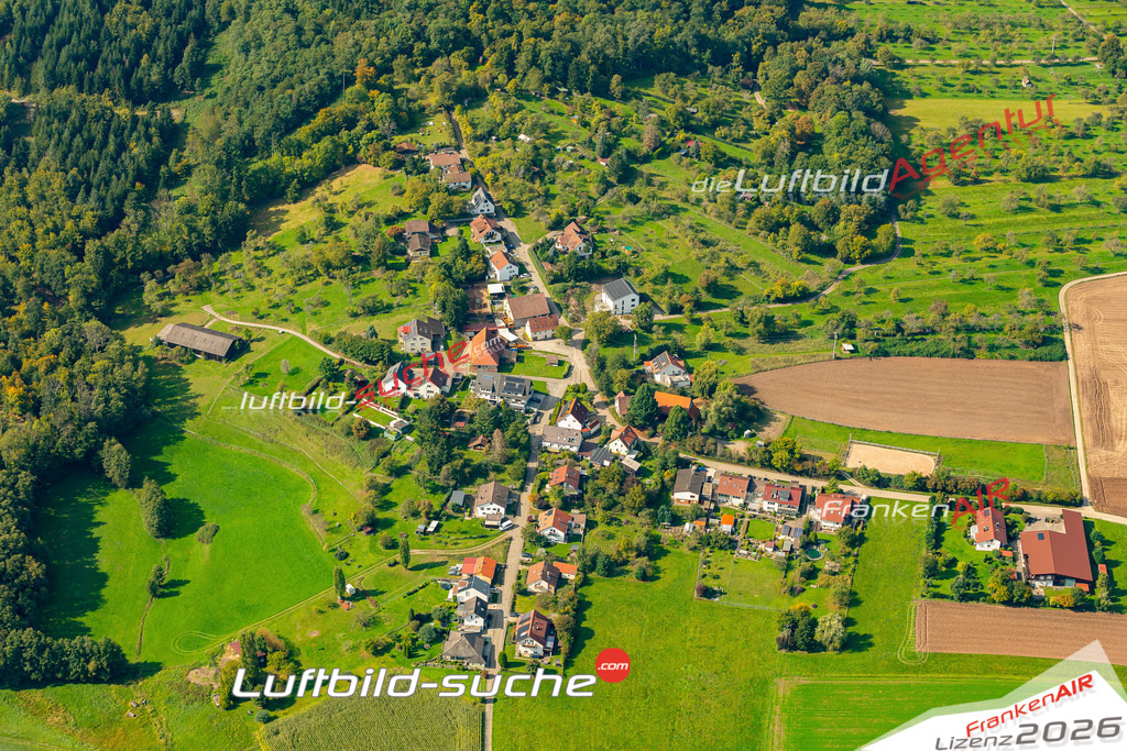 Schrägluftbild  Horbach  Backnang - Das Luftbild wurde 2025 vom UL-Flugzeug heraus erstellt ( keine Drohne ) - Hochauflösende Luftaufnahme -Nicht vergleichbar mit Google Maps oder Satelittenbilder- Die Geschenkidee !Mit Lizenz und Bildrechte bestellbar