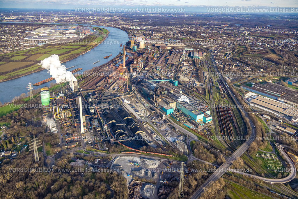 Duisburg230100437 | Luftbild, HKM Hüttenwerke Krupp Mannesmann GmbH, Wanheim-Angerhausen, Duisburg, Ruhrgebiet, Nordrhein-Westfalen, Deutschland
