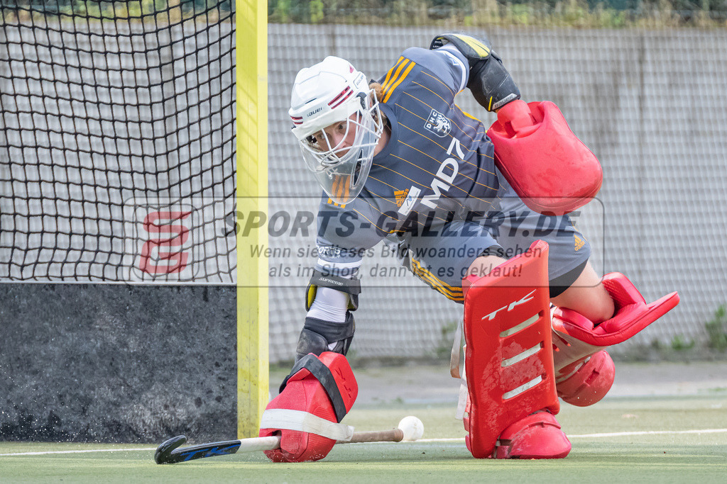 HK_20220925_100215 | 1. Bundesliga Herren Düsseldorfer HC - Berliner HC  am 25.9.2022 DHC Düsseldorf, Düsseldorf , Zickler Anton Torwart ( Düsseldorfer HC #32 )