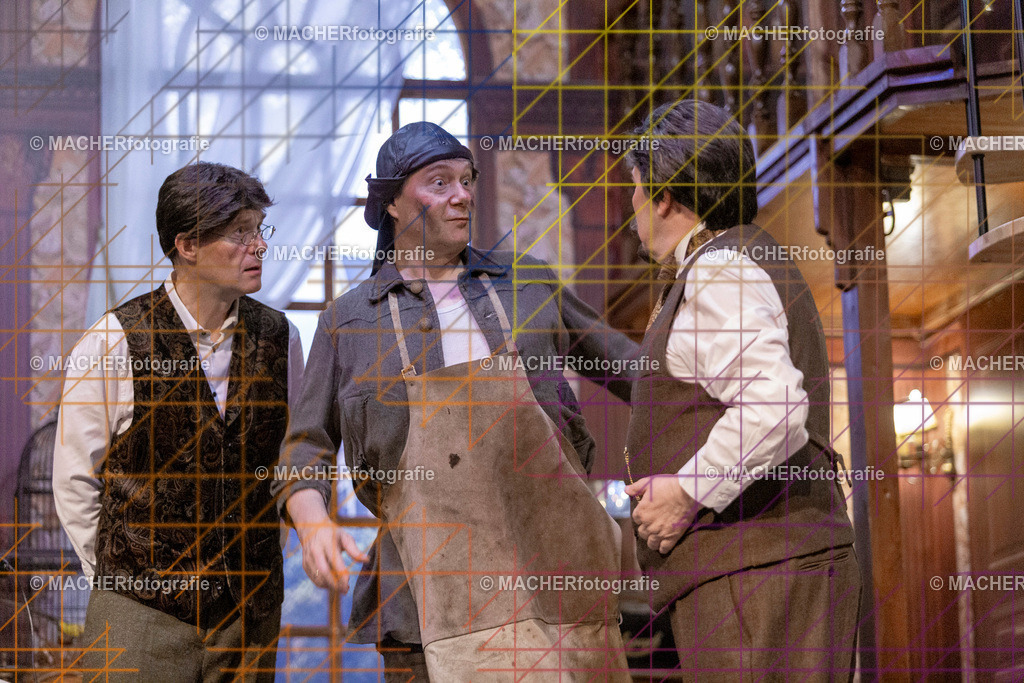 182_MFL-2025 | Portraitbilder von Regisseur; Darsteller; Techniker; Maske; Kostüme; Chor; Musiker; Bilderserie der Generalprobe und der Premierenvorstellung, Szenenbilder; Ausdrucksstudien; Bühnenüberblick; Bühnenkulissen; Pressefotos inkl. Redaktionsfoto Darstellergruppe.