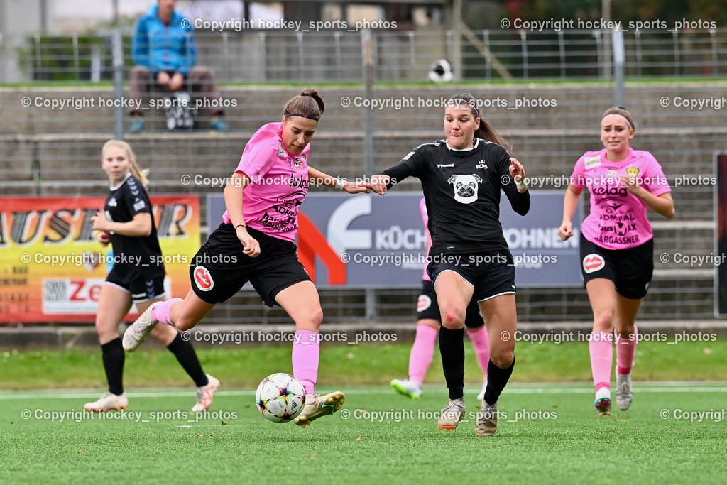 Liwodruck Carinthians Hornets vs. FC Pingau Saalfelden Frauen 29.10.2023  | #15 Marie Sophie Klocker, #4 Katrina Wetherell, #10 Elisa Ciccarelli