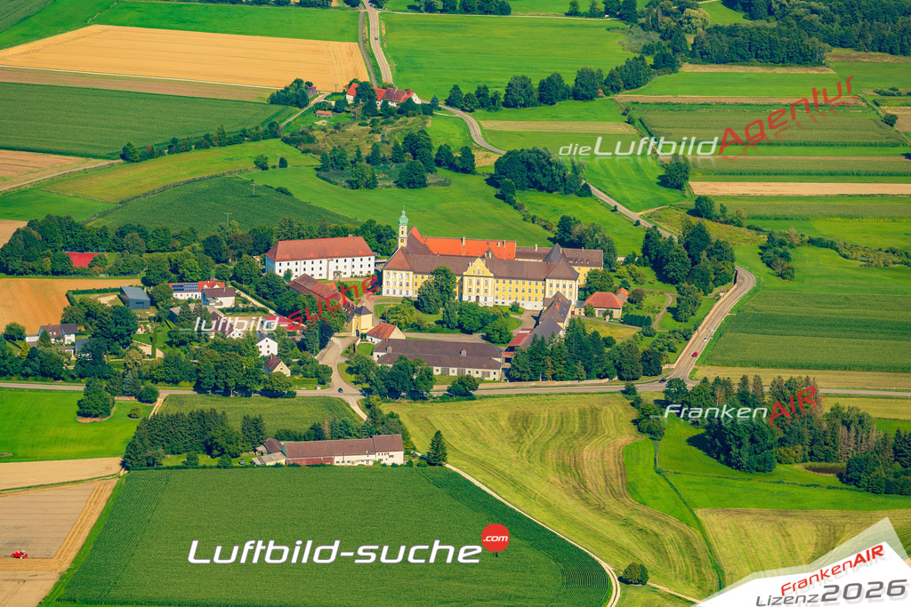 Luftbild Vs Google Maps  Kloster  Mödingen -Das Luftbild wurde 2025 vom UL-Flugzeug heraus erstellt ( keine Drohne ) - Hochauflösende Luftaufnahme -Nicht vergleichbar mit Google Maps oder Satelittenbilder- Die Geschenkidee !Mit Lizenz und Bildrechte bestellbar