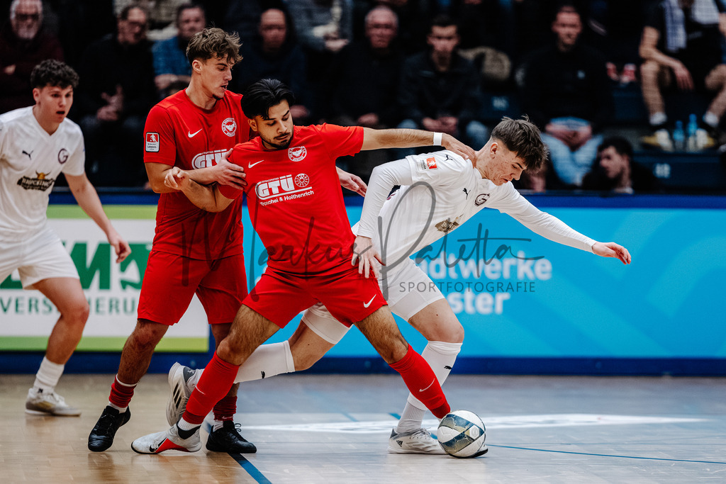 47. Stadtmeisterschaften im Hallenfußball 2025, Endrunde | Stadtmeisterschaften im Hallenfußball 2025, Endrunde, Sporthalle Berg Fidel in Münster. Foto: sportfotografie.ms | Markus Paletta - Realisiert mit Pictrs.com