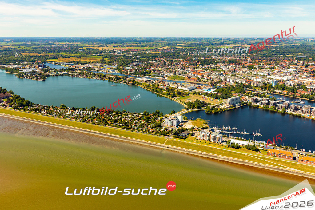 Aktuelles Luftbild von Banter See Wilhelmshaven - Die Luftaufnahme wurde 2022 mittels UL-Flugzeug erstellt ( keine Drohne ) - hochauflösende Kamera-Systeme von  Canon -Beste Qualität - Für grossformatige Ausdrucke geeignet. Die Geschenkidee !