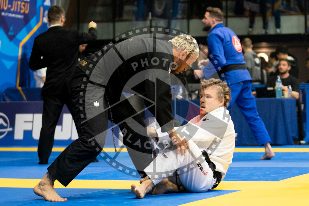 20240124PBB02951 | Fighters compete during the second day of the IBJJF European Championship in Paris, France, on January 24, 2024.