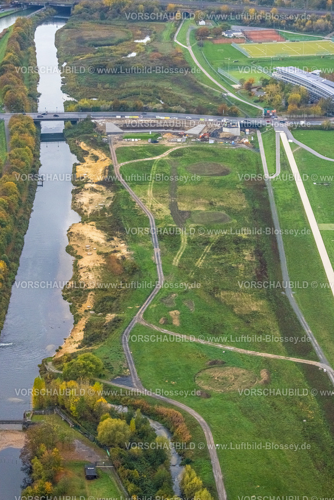 Hamm221011849 | Luftbild, Erlebensraum Lippeaue, Heessen, Hamm, Ruhrgebiet, Nordrhein-Westfalen, Deutschland