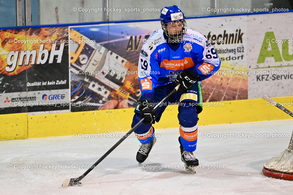 ESC SPARKASSE STEINDORF vs. UECR Huben  | #69 Kreuzer Philipp ESC Steindorf, ESC SPARKASSE STEINDORF vs. UECR Huben , ESC SPARKASSE STEINDORF vs. UECR Huben  am 06.02.2026 in Steindorf (Ossiachersee Halle), Austria, (Photo by Bernd Stefan)