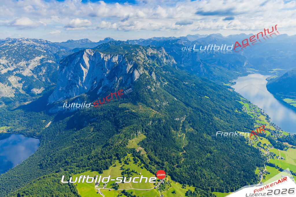 Luftaufnahme von  Altaussee - Die Luftaufnahme wurde 2025 vom UL-Flugzeug heraus erstellt ( keine Drohne ) - Hochauflösende Luftaufnahme - für professionelle Ausdrucke geeignet. Die Geschenkidee !Mit Lizenz und Bildrechte bestellbar