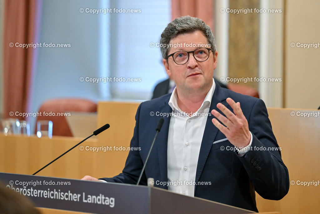 Landhaus Linz_ Promenade_ Landtagssitzung_ 15.06.2023-33 | 15.06.2023, Landhaus Linz AUT, Promenade, Landtagssitzung, im Bild LR Michael Lindner (SP)