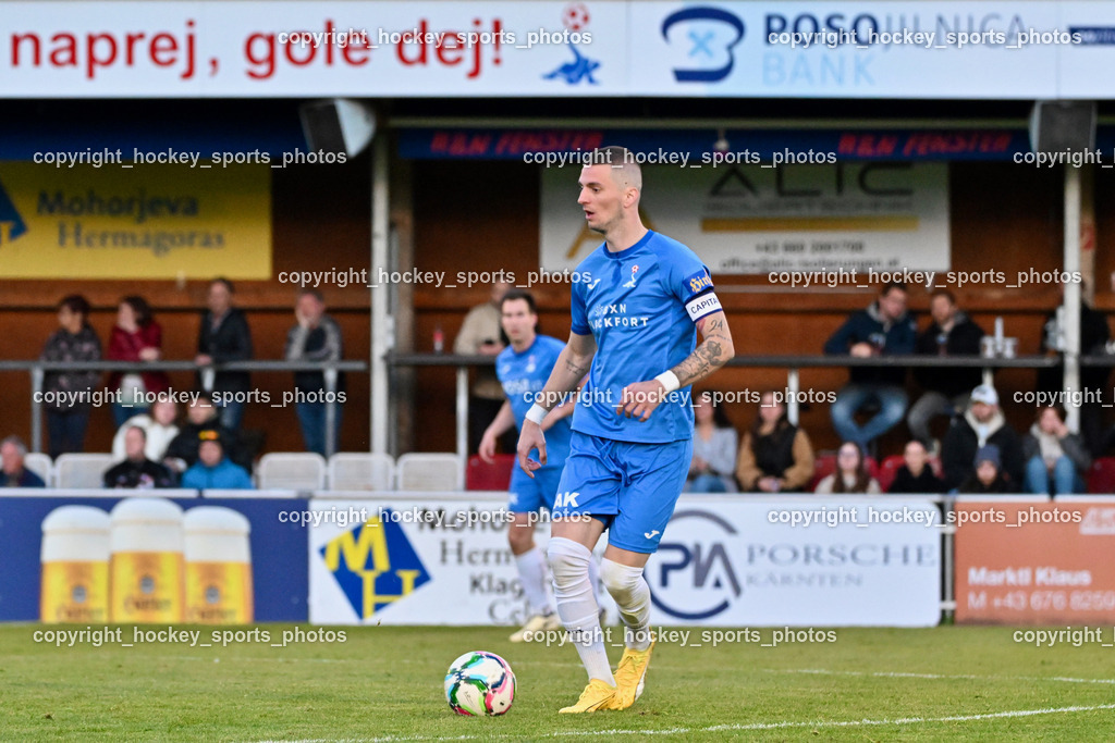 SAK vs. ATUS Velden 19.4.2024 | #24 Zoran Vukovic SAK, SAK vs. ATUS Velden 19.4.2024, SAK vs. ATUS Velden am 19.04.2024 in Klagenfurt (Sportpark Welzenegg), Austria, (Photo by Bernd Stefan)