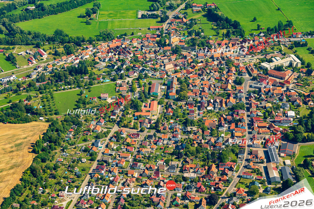 Schöne Luftaufnahme als Geschenk in Walldorf Meiningen - Die Luftbildaufnahme wurde 2025 vom UL-Flugzeug heraus erstellt ( keine Drohne ) - Hochauflösende Luftaufnahme -Nicht vergleichbar mit Google Maps oder Satelittenbilder- Die Geschenkidee !Mit Lizenz und Bildrechte bestellbar