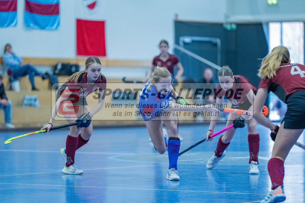 HK_20240303_109015 | Spiel um Platz 7 Deutsche Meisterschaft WU16 am 3.3.2024 Halle DHC, Düsseldorf ,
