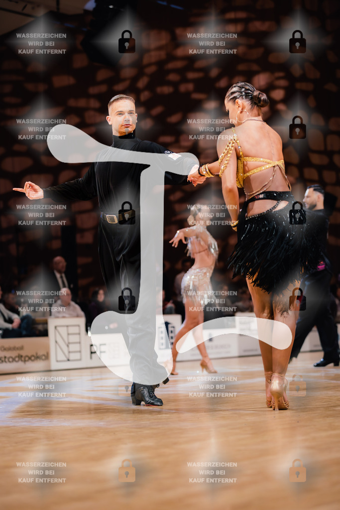 Goldstadtpokal 2025 - WDSF World Open Latin 11th (37) Vlad-Alexandru Visan _ Nicole Sokolow (Schwarz Weiß Club Pforzheim)-2025-01-25-7841 | Webshop for digital downloads and prints of dance sport, event & show photographer Julian Link - Realisiert mit Pictrs.com