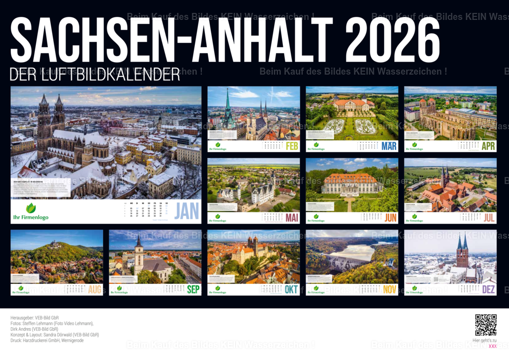 Kalender_Sachsen-Anhalt_2026_Ansicht_13 | Die Magdeburger Platte® - das sind die schönsten Luftbilder von Magdeburg & Sachsen-Anhalt auf Acryl, Leinwand oder zum Download. Das ist Luftbildfotografie & Luftbildaufnahmen mit Drohne & Flugzeug.  - Realisiert mit Pictrs.com