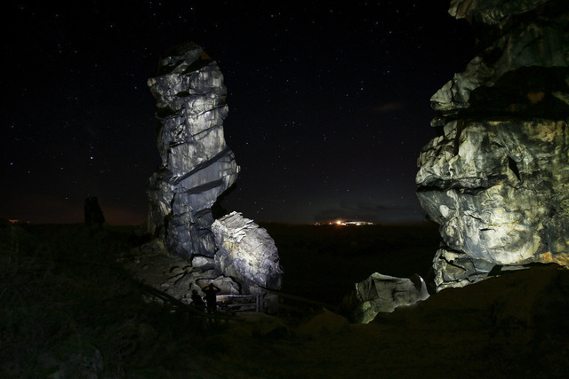 Teufelsmauer im Harz | Nachtaufnahme