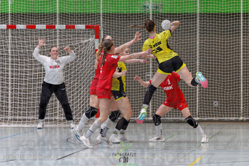 Hessenmeisterschaft wJC - Finale; HSG Kleenheim - HSG Weiterstadt/ Braunsh.Worf. | Hessenmeisterschaft wJC - Finale; HSG Kleenheim - HSG Weiterstadt/ Braunsh.Worf. am 22.03.2025 in Biedenkopf (Sporthalle Lahntalschule)Photo © 2025 - Jörg Heinrich - Realisiert mit Pictrs.com