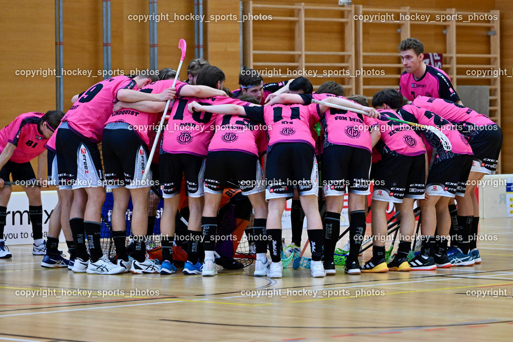VSV Unihockey vs. Wiener Floorball Verein | Wiener Floorballverein Mannschaft, VSV Unihockey vs. Wiener Floorball Verein, VSV Unihockey vs. Wiener Floorball Verein am 18.05.2025 in Villach (Ballspielhalle St. Martin), Austria, (Photo by Bernd Stefan)