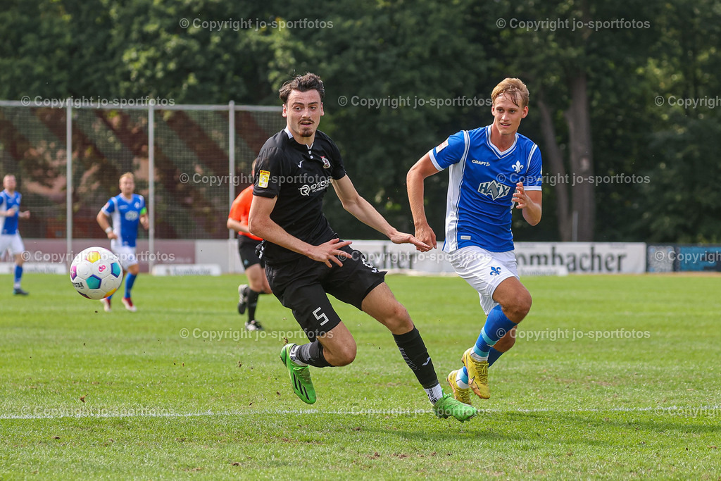 Giessen_Darmstadt (239) | 16.07.2023; Testspiel; Waldstadion Gießen; FC Gießen - SV Darmstadt 98; Ergebnis: 2:0 (0:0)