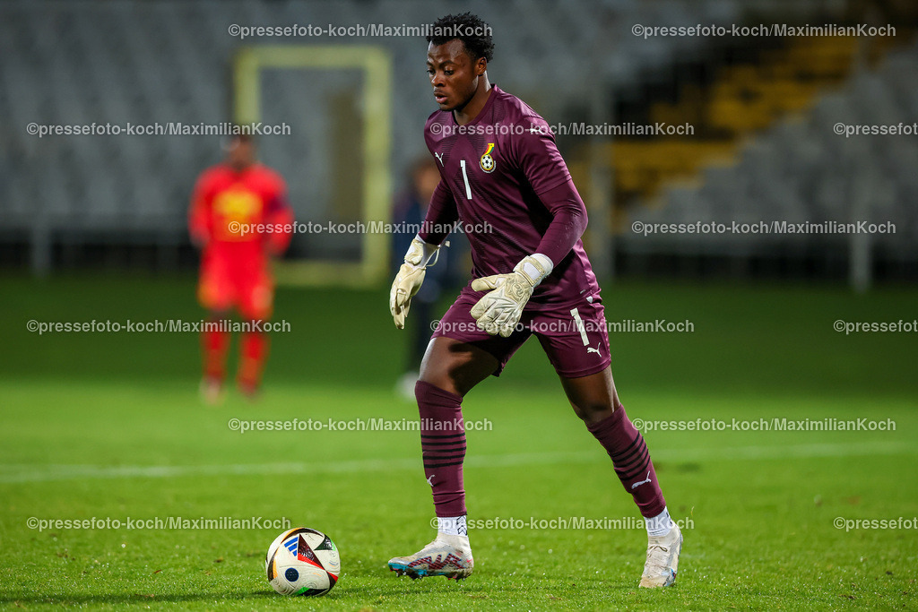 WUP14102402167 | 14.10.2024, Fußball, U20 Länderspiel Deutschland - Ghana, Stadion am Zoo, Wuppertal, Saison 2024 2025: Yakubu Saeed (Ghana #1)