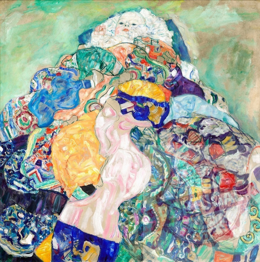 Baby (Cradle) (ca. 1917–1918) by Gustav Klimt. Original from The National Gallery of Art. Digitally enhanced by rawpixel. | Baby (Cradle) (ca. 1917–1918) by Gustav Klimt. Original from The National Gallery of Art. Digitally enhanced by rawpixel. - Realized with Pictrs.com