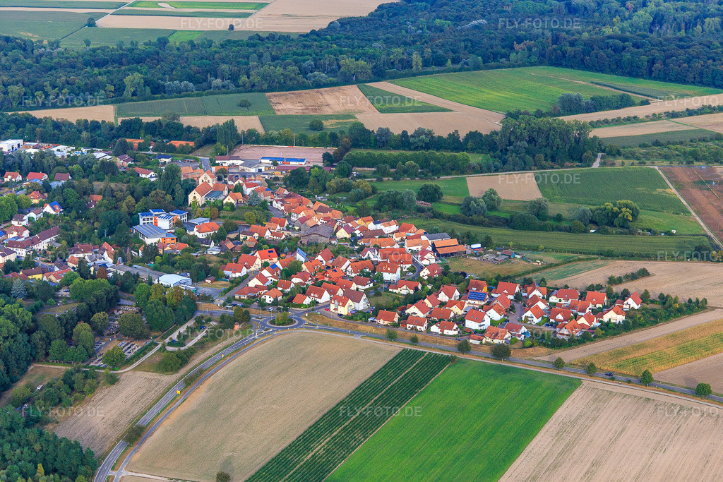 Luftbild: Neubaugebiet Am Preischberg in Hördt im Bundesland Rheinland-Pfalz in Deutschland. Foto: IMG_094540.jpg vom 02.09.2016 durch Werner Riehm/FLY-FOTO.de