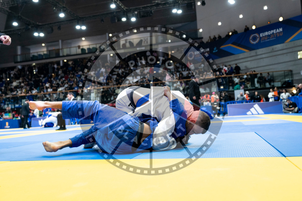 20240121PBB5666 | Fighters compete during the second day of the IBJJF European Championship in Paris, France, on January 21, 2024.