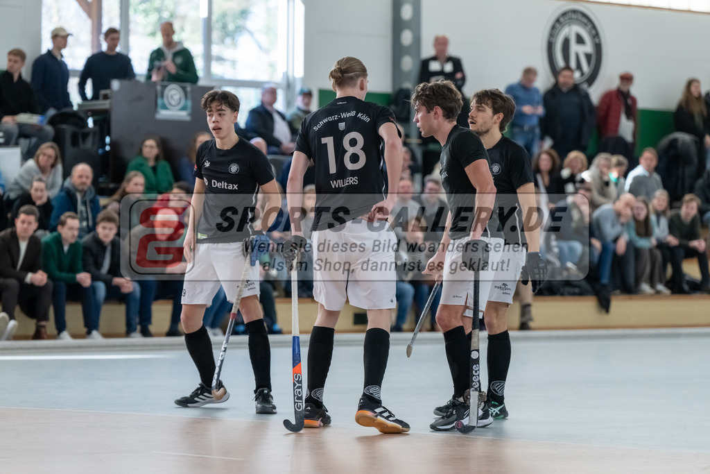 HK_20250202_102329 | 2. Bundesliga Halle Herren Club Raffelberg - Schwarz Weiss Köln am 2.2.2025 Halle am Raffelberg, Duisburg ,