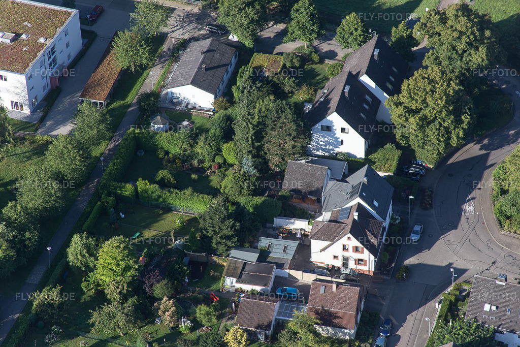 Luftbild: Hohenwettersbach, Neuer Weg im Ortsteil Hohenwettersbach in Karlsruhe im Bundesland Baden-Württemberg in Deutschland. Foto: IMG_092916.jpg vom 13.08.2016 durch Werner Riehm/FLY-FOTO.de