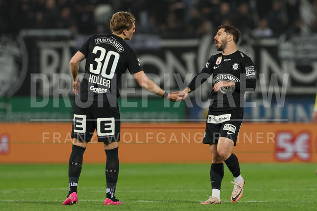 SK Puntigamer Sturm Graz vs LASK – Championship Group    | Graz, Austria, 22.Apr.26 - SOCCER - ADMIRAL Bundesliga, SK Puntigamer Sturm Graz vs LASK. The image shows Paul-Friedrich Koller (STU) and Otar Kiteishvili (STU).      