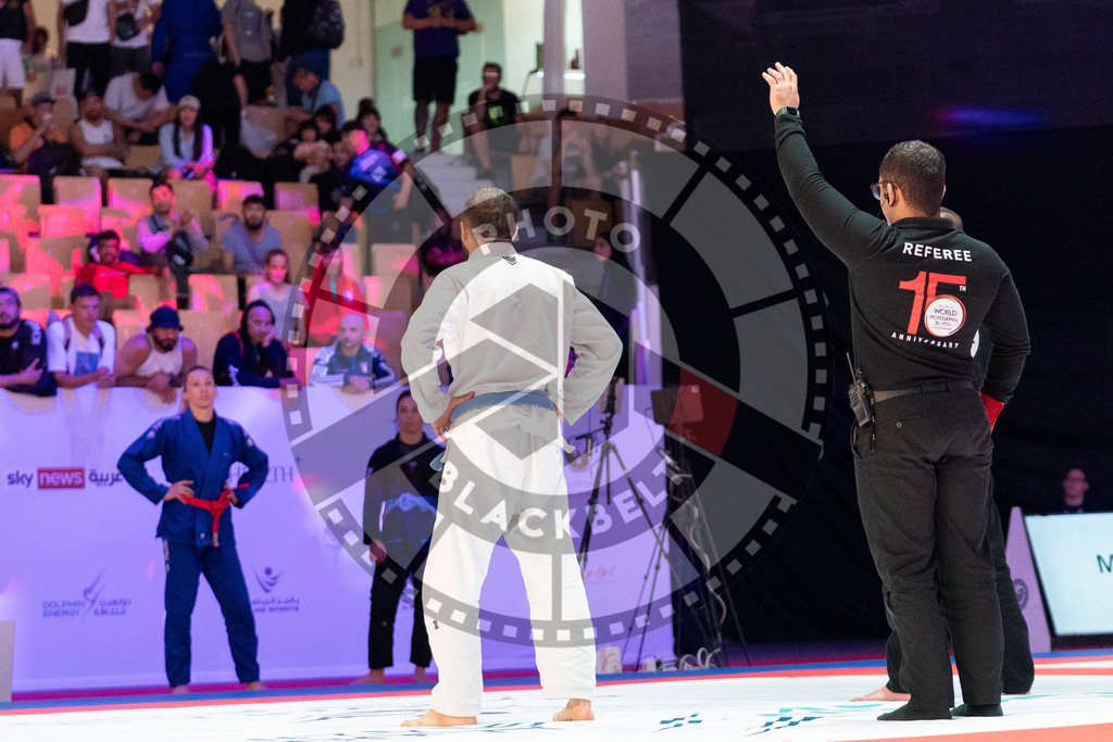 20231106PBB3123 | Fighters compete during the AJP World Master Championship in the Mubadala Arena in Abu Dhabi, Arab United Emirates, on November 6, 2023.