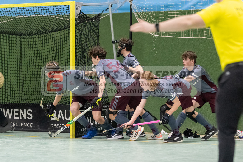 SFE_20230304_0024 | Deutsche Meisterschaft Männliche U16 Halle 2023 am 04.03.2023 in Köln (KTHC Stadion Rot-Weiss Köln Tennis and Hockey Club), Photo: Stephan Fehrmann 2022 (Sports-Gallery)
