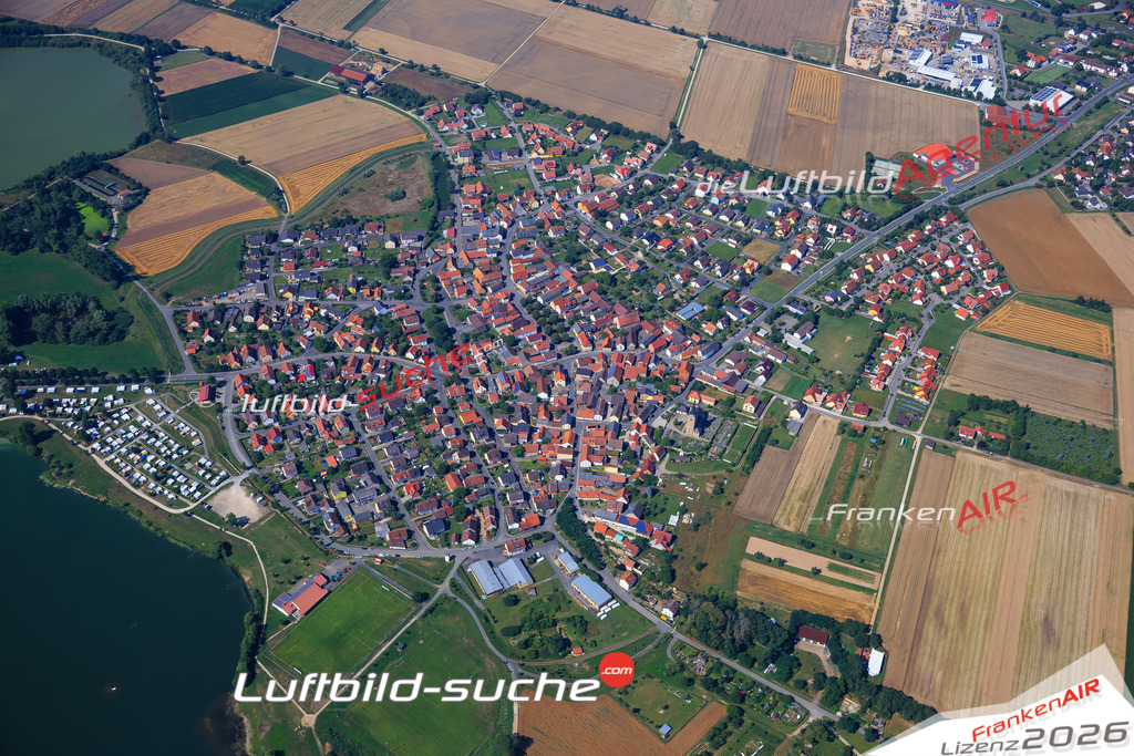 Die Luftaufnahme Ebing -  wurde vom UL-Flugzeug (keine Drohne) aus fotografiert.Hohe Druck- Auflösung-die Geschenkidee!