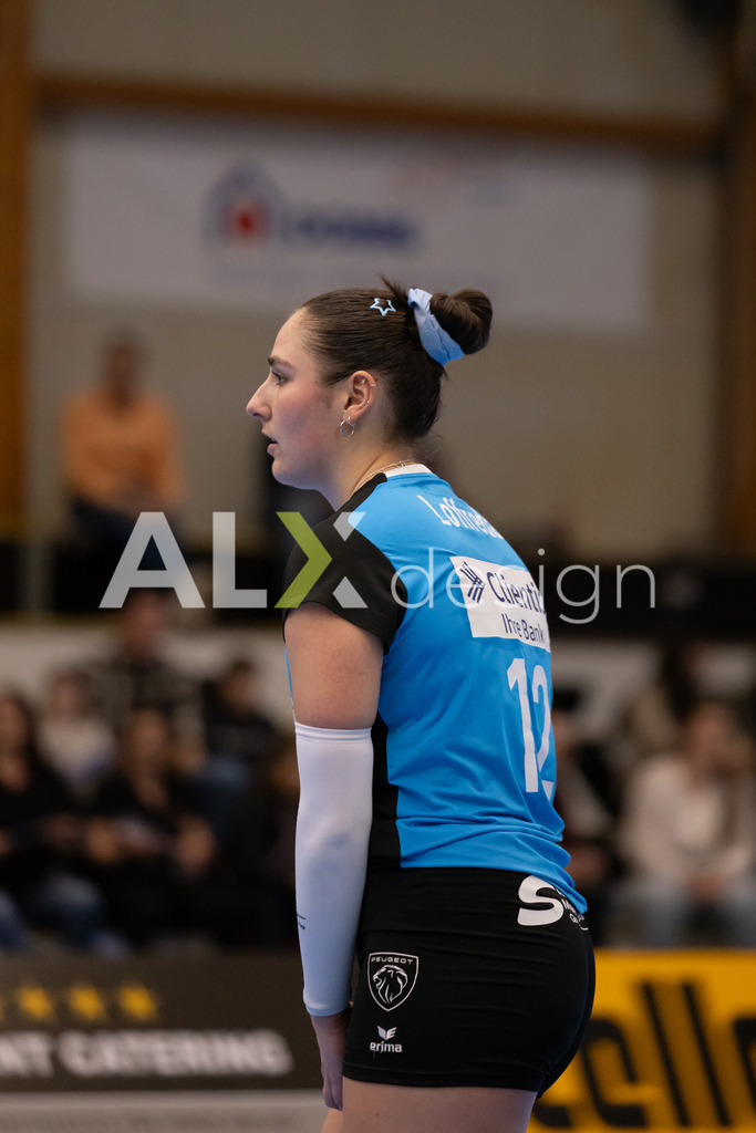 Volleyball I Frauen I Saison 2025-2026 I Volleyball NLA | Women I 1/2 Finals I  VC Kanti Schaffhausen - Sm'Aesch Pfeffingen I 07.03.2026 | 12 Isabella Loffreda (CH) (VC Kanti Schaffhausen) – Libera - Realisiert mit Pictrs.com