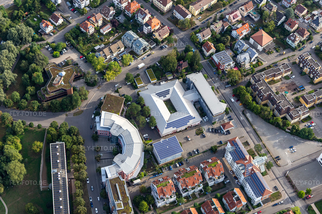 Luftbild: ACAIMANIA im Ortsteil Feuerhägle in Tübingen im Bundesland Baden-Württemberg in Deutschland. Foto: IMG_008574.jpg vom 27.08.2020 durch Werner Riehm/FLY-FOTO.de