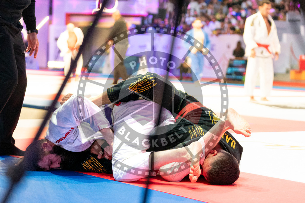 20231106PBB0983 | Fighters compete during the AJP World Master Championship in the Mubadala Arena in Abu Dhabi, Arab United Emirates, on November 6, 2023.