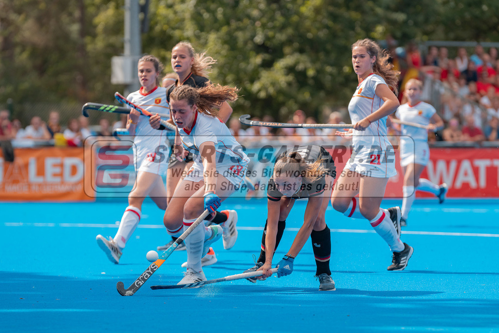 HK_20230715_102716 | Euro Hockey WU18 SF2 Spain vs Germany Championship Girls &amp; Boys am 15.7.2023 CHTC , Krefeld ,