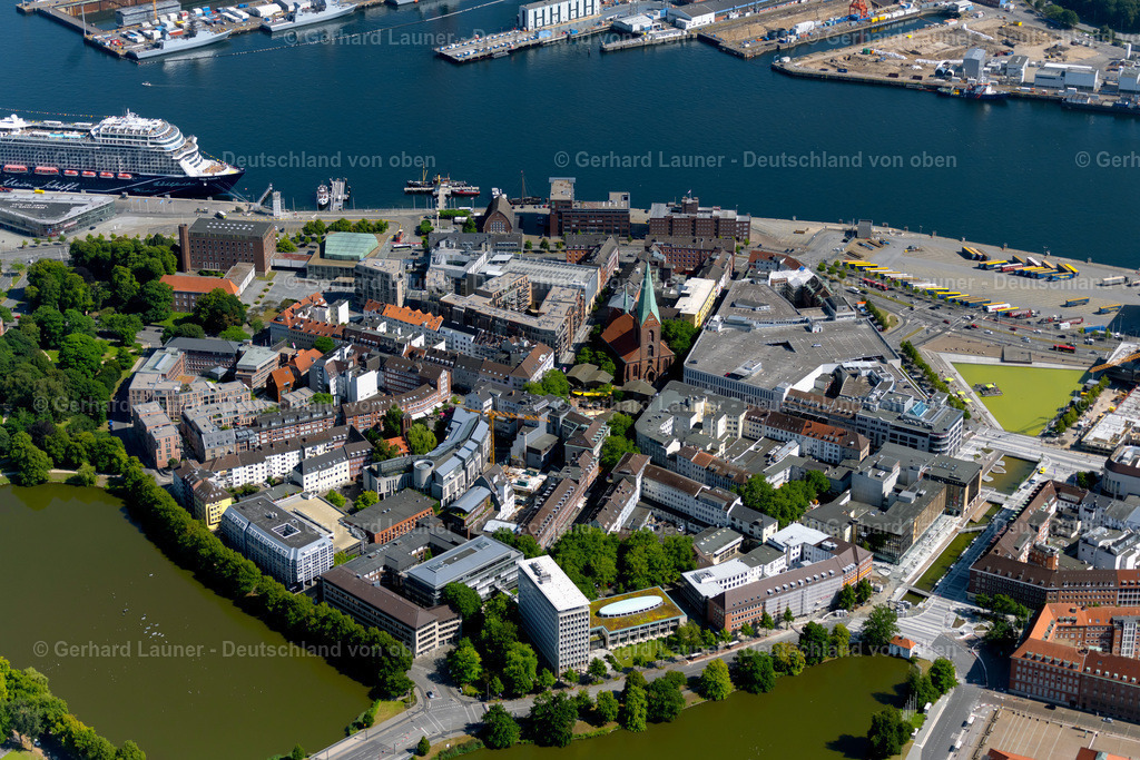 4037978 | KIEL 07.08.2020 Altstadtbereich und Innenstadtzentrum in Kiel im Bundesland Schleswig-Holstein, Deutschland. // Old Town area and city center in Kiel in the state Schleswig-Holstein, Germany. Foto: Gerhard Launer