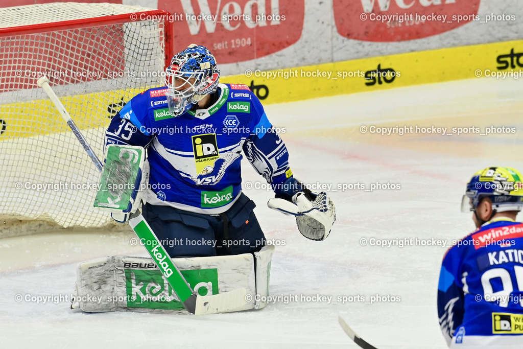 EC IDM Wärmepumpen VSV vs. STEINBACH BLACK WINGS LINZ  | #35 Cannata Joe EC VSV,EC IDM Wärmepumpen VSV vs. STEINBACH BLACK WINGS LINZ , EC IDM Wärmepumpen VSV vs. STEINBACH BLACK WINGS LINZ  am 28.01.2025 in Villach (Stadthalle Villach), Austria, (Photo by Bernd Stefan)