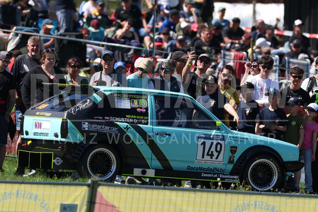 FIA European Hill Climb Championship – Rechberg 2026 | FIA European Hill Climb Championship at Rechberg, held from 24 to 26 April 2026 near Tulwitz, Styria, Austria. The image shows Daniel SCHUSTER (AUT) VW Polo 2 16V Turbo.