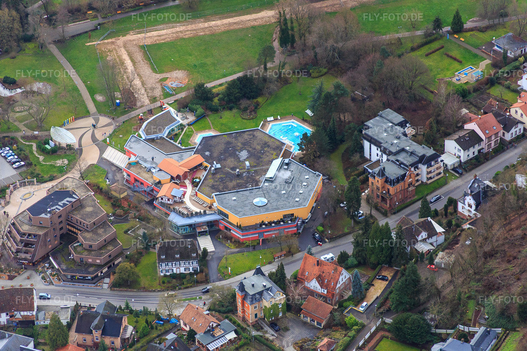 Luftbild: Südpfalz Therme in Bad Bergzabern im Bundesland Rheinland-Pfalz in Deutschland. Foto: IMG_085723.jpg vom 08.01.2016 durch Werner Riehm/FLY-FOTO.deSüdpfalz Therme Bad Bergzabern