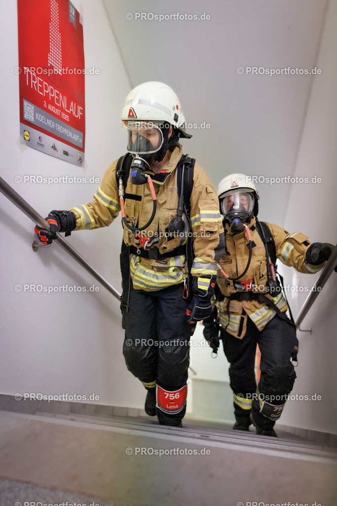 KölnTurm Treppenlauf; Köln, 03.08.2025 | Impressionen vom KölnTurm Treppenlauf am 03.08.2025 in Köln (Nordrhein-Westfalen). 