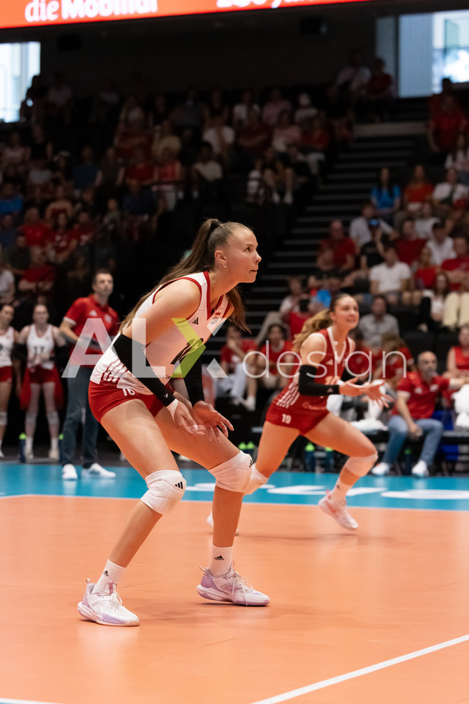 Austria v Switzerland - CEV European League Women | KRIENS, SWITZERLAND - JUNE 14: ANAMARIJA GALIC of Austria during the CEV European League match between Austria and Switzerland at Pilatus Arena on June 14, 2026 in Kriens, Switzerland. - Realisiert mit Pictrs.com