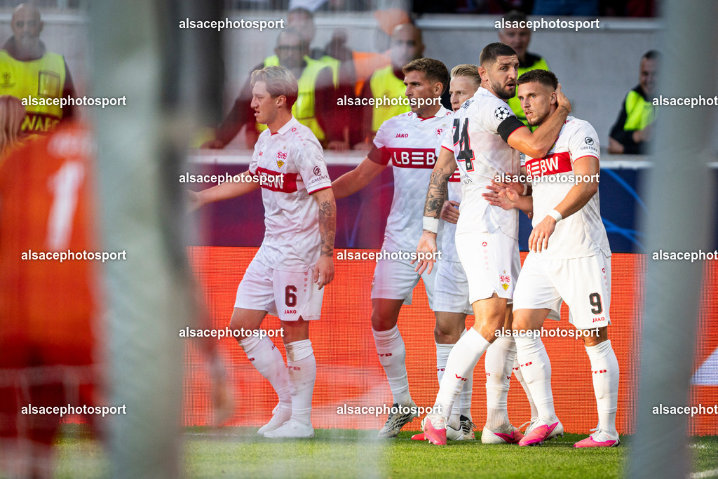 9L6A3770 | during the champions league game between Stuttgart and Viking at Arena Stuttgart on September 9, 2026 in Dortmund, Germany - Realisiert mit Pictrs.com