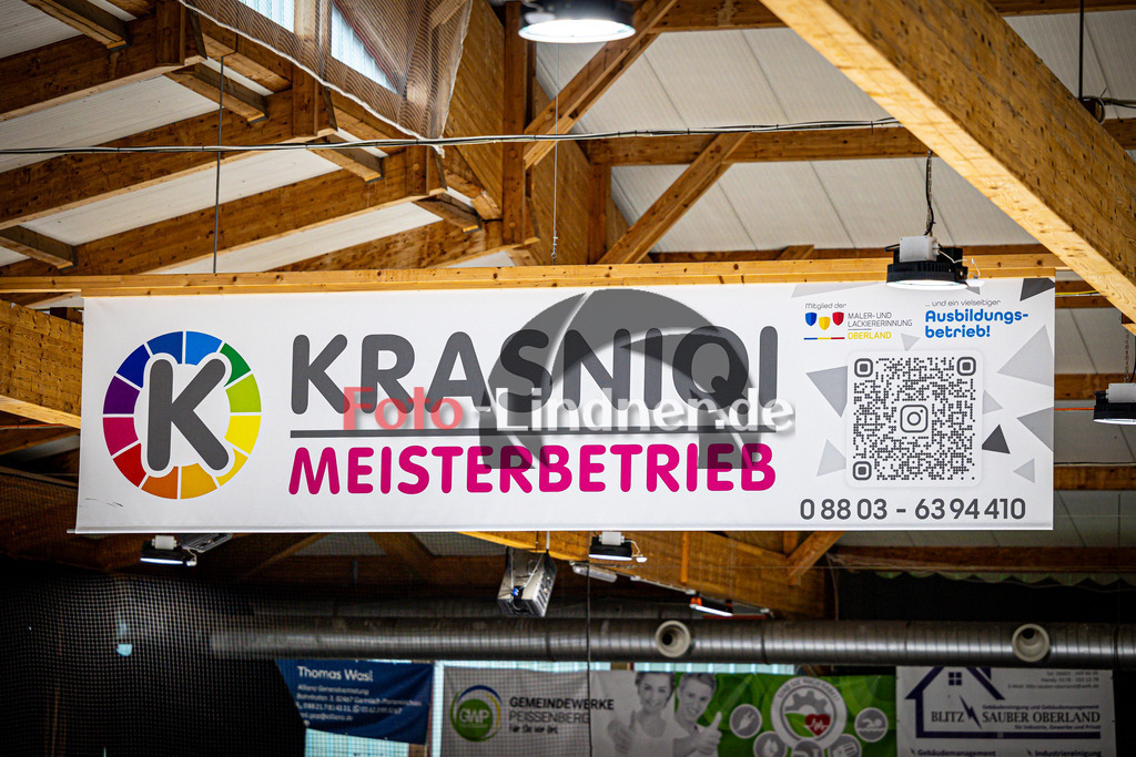 Werbeflächen Miners TSV Peißenberg | Eishockey Peißenberg, Werbeflächen Miners TSV Peißenberg, 20240914,Krasniqi, Sponsor Miners,2024-09-14 in Peißenberg (Eisstadion)Copyright: WolfgangxLindner 