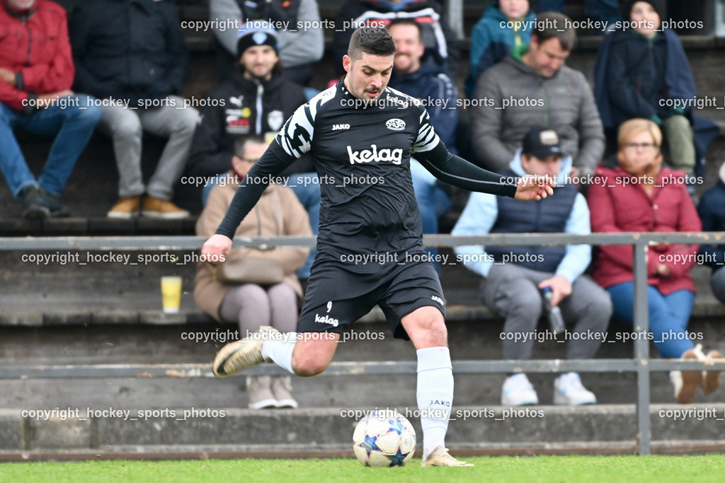 MSC Magdalen vs. SV Wernberg | #9 Mario Dolinar MSC Magdalen, MSC Magdalen vs. SV Wernberg, MSC Magdalen vs. SV Wernberg am 10.11.2024 in Magdalen (Sportplatz Magdalen), Austria, (Photo by Bernd Stefan)