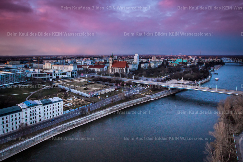 Sonnenuntergang Dom Magdeburg Februar-8459 | Magdeburg Luftbild Strombrücke Abendlicht - Realisiert mit Pictrs.com