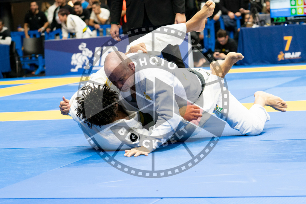 20240124PBB04653 | Fighters compete during the second day of the IBJJF European Championship in Paris, France, on January 24, 2024.