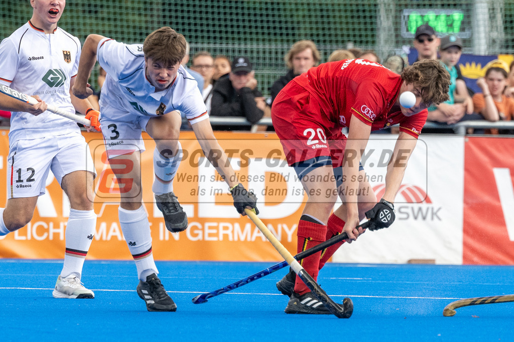 SFE_20230716_0317 | EuroHockey EM U18 Boys Final Belgium vs Germany am 16.07.2023 in Krefeld (Gerd-Wellen-Hockeyanlage), Photo: Stephan Fehrmann 2023 (Sports-Gallery)