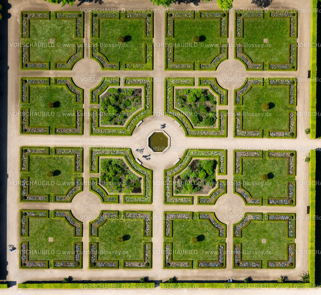 Duesseldorf240501510 | Luftbild, Schlosspark Schloss Benrath, Benrath, Düsseldorf, Rheinland, Nordrhein-Westfalen, Deutschland